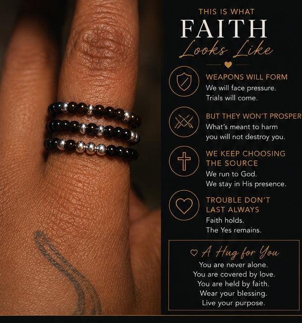 Made Upon Request|FaithStrong Blessing Bands™ Expression (Rings) - Steady Faith