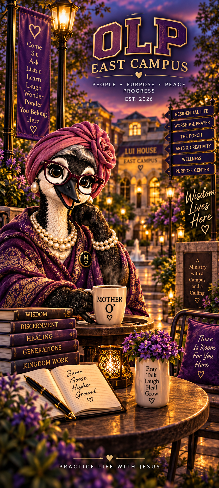 East Campus Family | Goose head Mother O' | Digital Wallpaper Expression