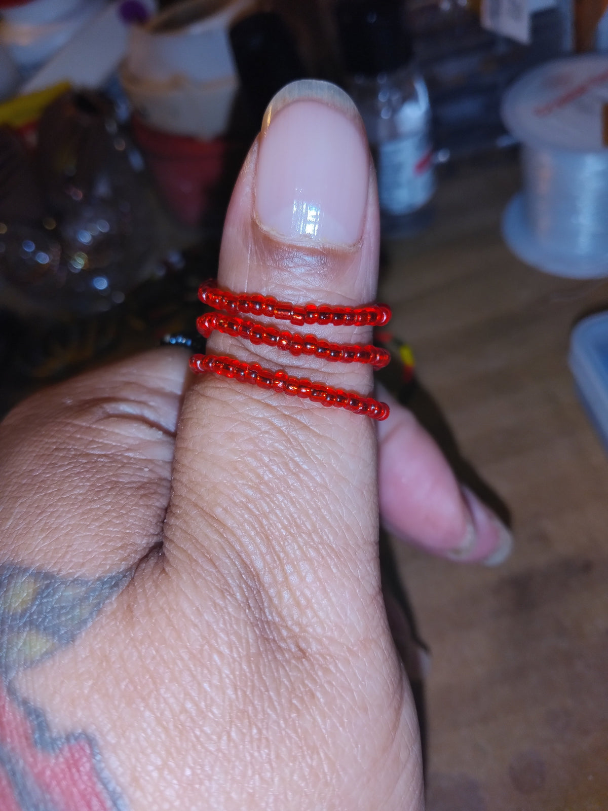 06 — Love ❤️ Beaded Blessing Bands™ (Stretch Ring)
