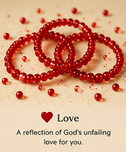 06 — Love ❤️ Beaded Blessing Bands™ (Stretch Ring)