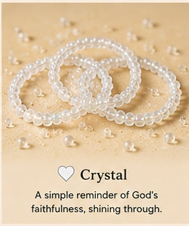 10 — Crystal 🤍Beaded Blessing Bands ™(stretch rings)