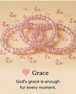 07 — Grace 🩷Beaded Blessing Bands™ (Stretch Ring)