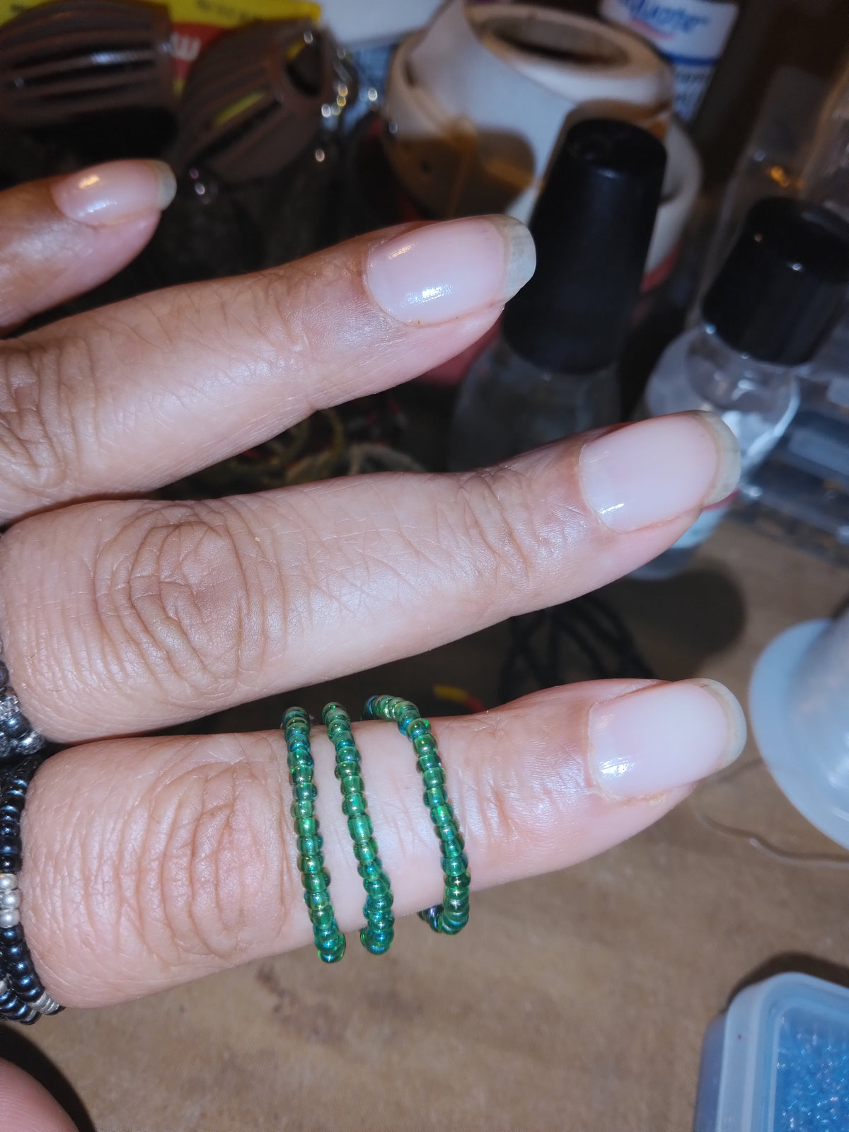 08 — Hope 💚 Beaded Blessing Bands™ (stretch rings)