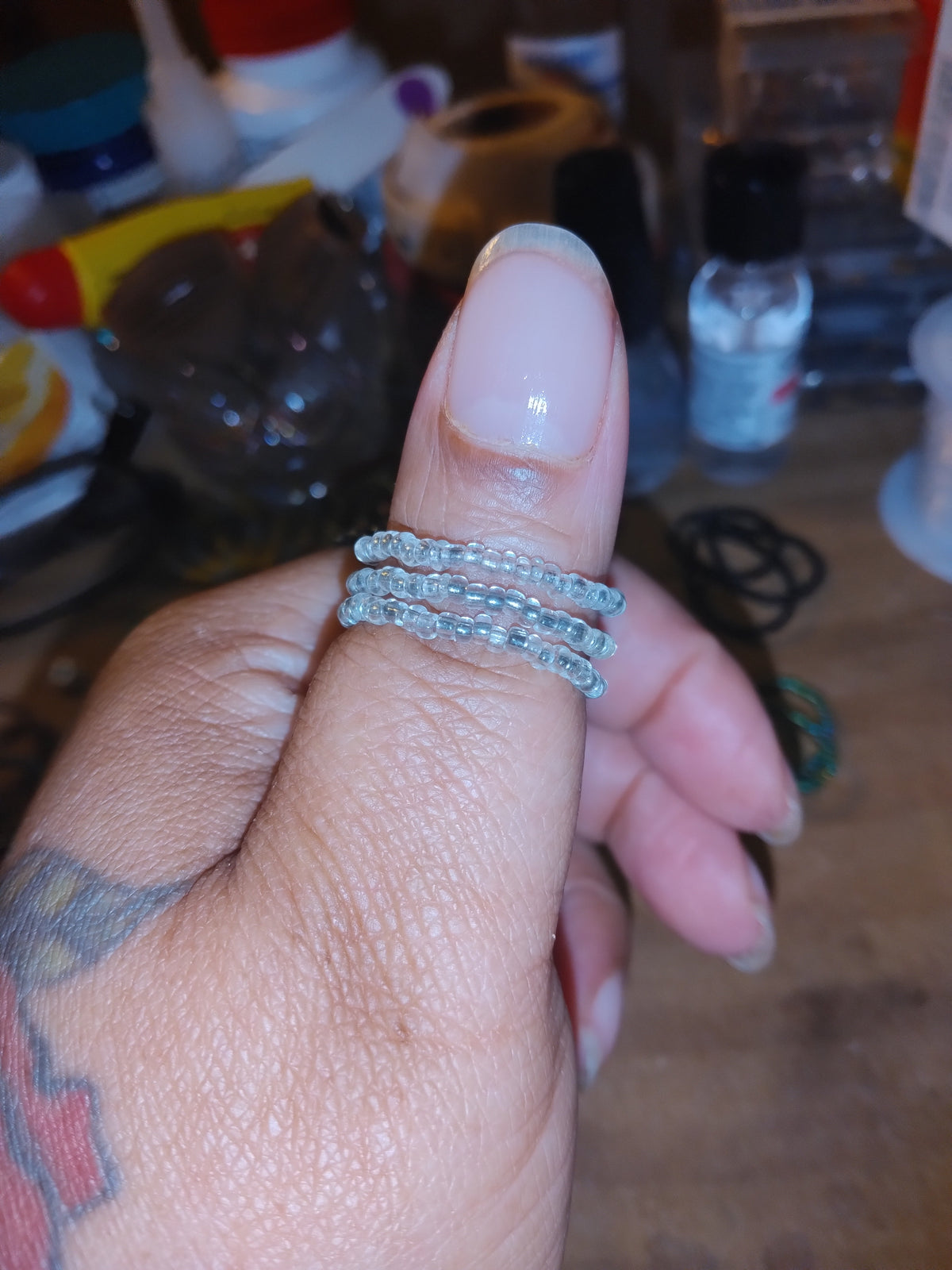10 — Crystal 🤍Beaded Blessing Bands ™(stretch rings)