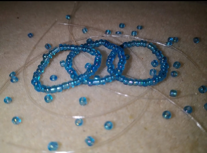 09 — Peace 💙Beaded Blessing Bands™(stretch rings)